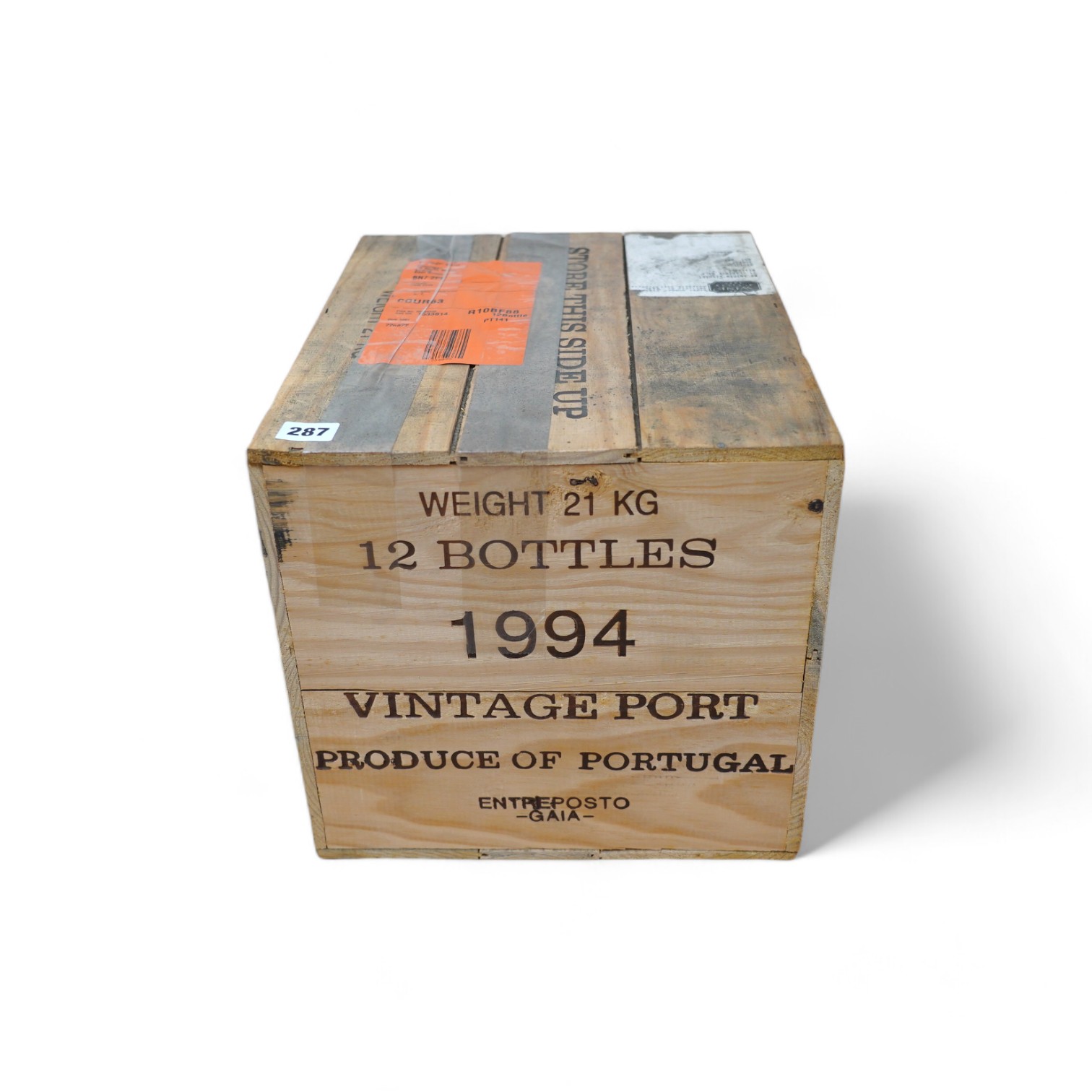 A case of twelve bottles of 1994 Dows Vintage Port, in OWC, purchased en primeur from The Wine Society. Condition - good